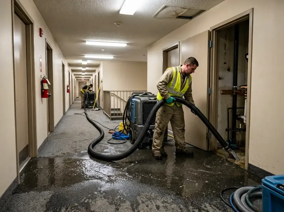 multi-unit-apartment-hallway-f-005 — frequently asked questions, Emergency Burst Pipe Water Extraction & Removal in Bryans R…